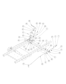 Brake Assembly Diagram and Parts List for M60-KW LC-53BB5GFX750-29HP-DFI-OHV-LC Cub Cadet Lawn Tractor